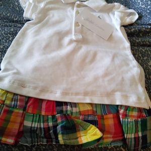 Ralph Lauren Dress with Madras Skirt and matching underpants